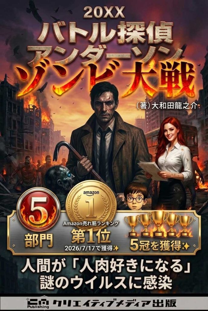 【５冠】ゾンビ大戦　バトル探偵アンダーソン（著）大和田龍之介　武左　出版ブランディング思考　松田提樹１